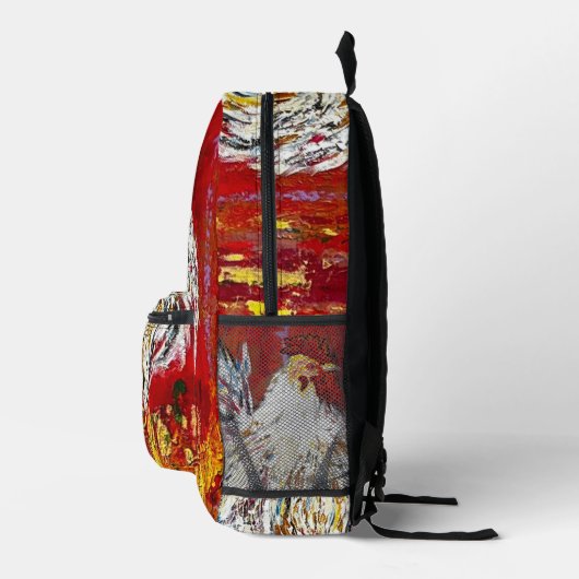 Rooster Back Pack Bedruckter Rucksack (Rechts)