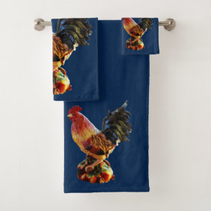 Rooster Badhandtuch Set
