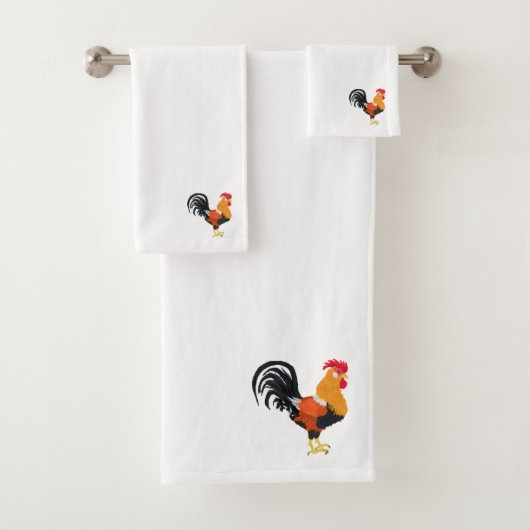 Rooster Badhandtuch Set (Insitu)
