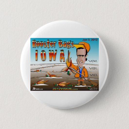 Rooster Bags Iowa Button (Vorderseite)