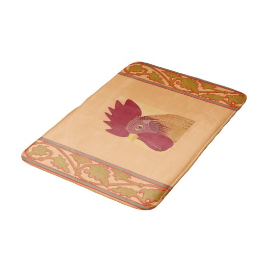 Rooster Bath Mat Badematte (Schrägansicht)