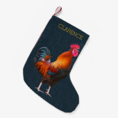Rooster Bauer Weihnachts-Strumpf mit Namen Kleiner Weihnachtsstrumpf (Vorderansicht (hängend))