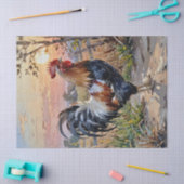 Rooster bei Sunrise Seidenpapier (Basteln)