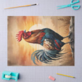 Rooster bei Sunrise Seidenpapier (Basteln)