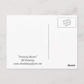 Rooster Bird Art Postkarte (Rückseite)