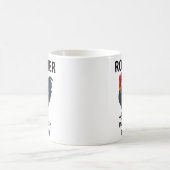 Rooster Bird Weckte ich auf Early Funny Rooster Kaffeetasse (Mittel)