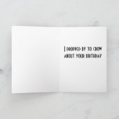 Rooster Birthday Card Karte (Innenseite)