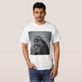 Rooster Black and White T-Shirt (Vorne ganz)