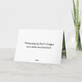 Rooster Blank Nature Karte (Rückseite)