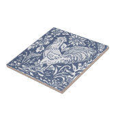 Rooster Blue White Botanical Delft Denim Faces L Fliese (Seite)