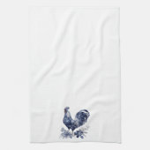 "Rooster" Blue Willow Style Geschirrtuch (Vertikal)