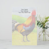 Rooster Briefpapier (Stehend Vorderseite)