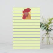 Rooster Briefpapier (Stehend Vorderseite)
