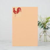 Rooster Briefpapier (Stehend Vorderseite)