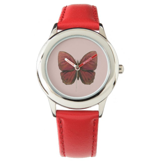 Rooster Butterfly Armbanduhr (Vorderseite)