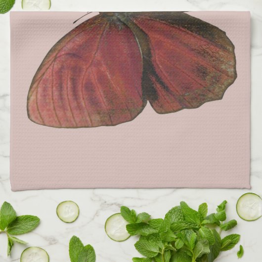 Rooster Butterfly Geschirrtuch (Gefaltet)