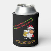 Rooster Buttfeathers kann gemütlich sein Dosenkühler (Kanne Vorderseite)