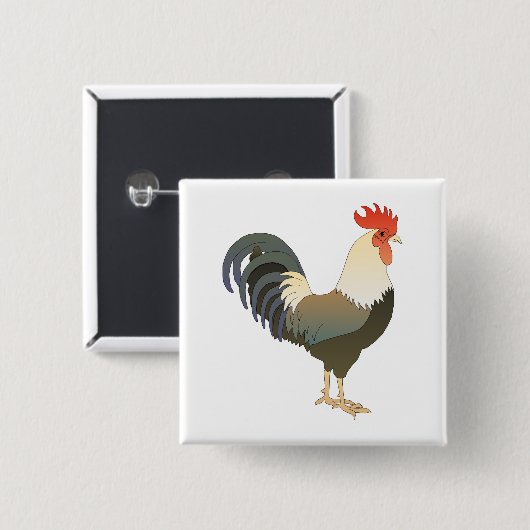 Rooster Button (Vorne & Hinten)