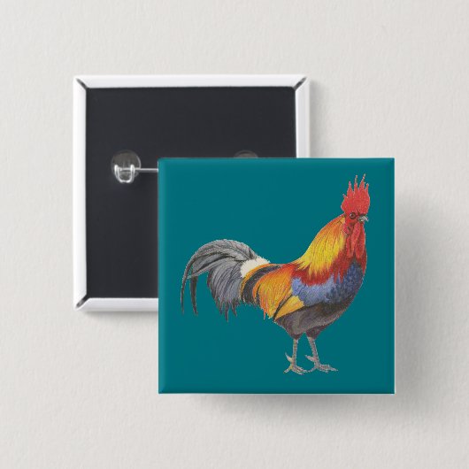 Rooster Button (Vorne & Hinten)