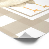 Rooster Chick 1. Geburtstag Party Poster (Ecke)