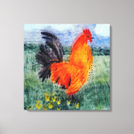 Rooster Chicken Art Country Leinwanddruck