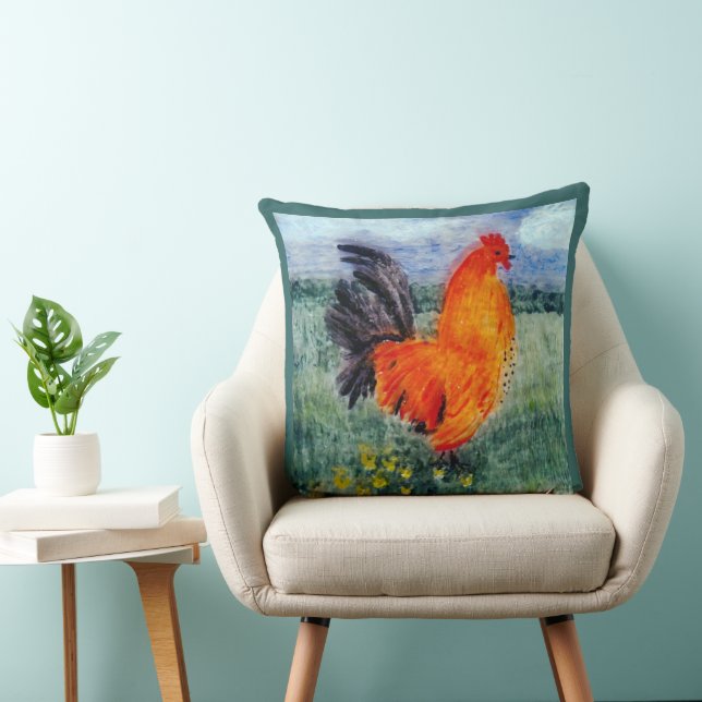 Rooster Chicken Art Kissen (Stuhl )
