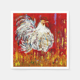 Rooster Chicken Cocktail Napkins Serviette