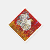 Rooster Chicken Cocktail Napkins Serviette (Ecke)