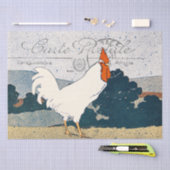 Rooster Chicken Farmhouse Postale Französisch Seidenpapier (Handwerk)