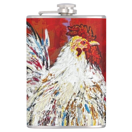 Rooster Chicken Flask Flachmann (Vorderseite)