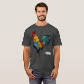 Rooster Chicken Hawaii Aloha Hawaiian T-Shirt (Vorne ganz)