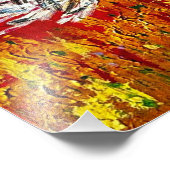 Rooster Chicken Print Fotodruck (Ecke)