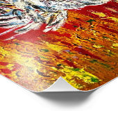 Rooster Chicken Print Fotodruck (Ecke)