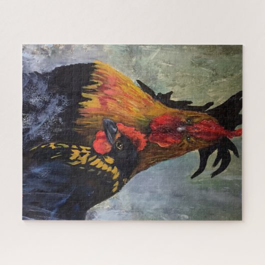 Rooster & Chicken Puzzle (Horizontal)