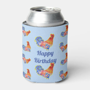 Rooster Chickens Mens Happy Birthday Dosenkühler