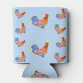 Rooster Chickens Mens Happy Birthday Dosenkühler (Rückseite)