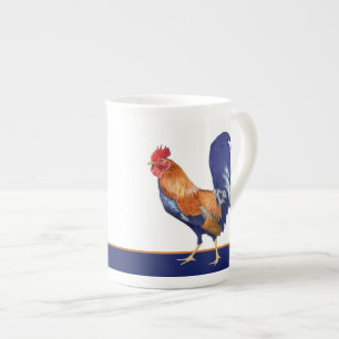 Rooster-China-Tasse Porzellantasse