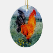 Rooster Cockerel Art Chicken Keramikornament (Rechts)
