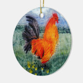 Rooster Cockerel Art Chicken Keramikornament (Links)