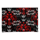 Rooster Cockerel Skandinavier Folklorekunst Kissenbezug (Vorderseite-Rechts)