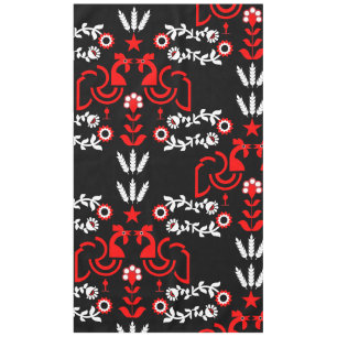 Rooster Cockerel Skandinavier Folklorekunst Tischdecke