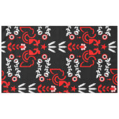 Rooster Cockerel Skandinavier Folklorekunst Tischdecke (Vorderseite (Horizontal))