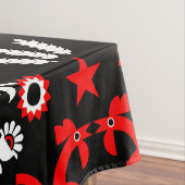 Rooster Cockerel Skandinavier Folklorekunst Tischdecke (Beispiel)