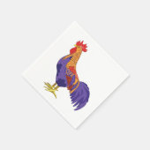 Rooster Cocktail Napkins Serviette (Ecke)