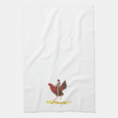 Rooster Cogburn auf einem Rooster Geschirrtuch (Vertikal)