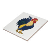 Rooster Colorful Chicken Farm Cartoon Fliese (Seite)