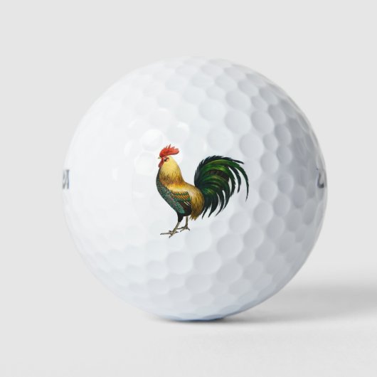 Rooster Country Klassiker mit traditionellem Vogel Golfball (Vorderseite)