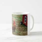 Rooster Crowing Kaffeetasse (VorderseiteRechts)