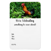 Rooster Crowing Magnet (Vertikal)