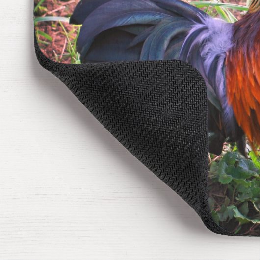 Rooster Crowing Nature Mousepad (Ecke)